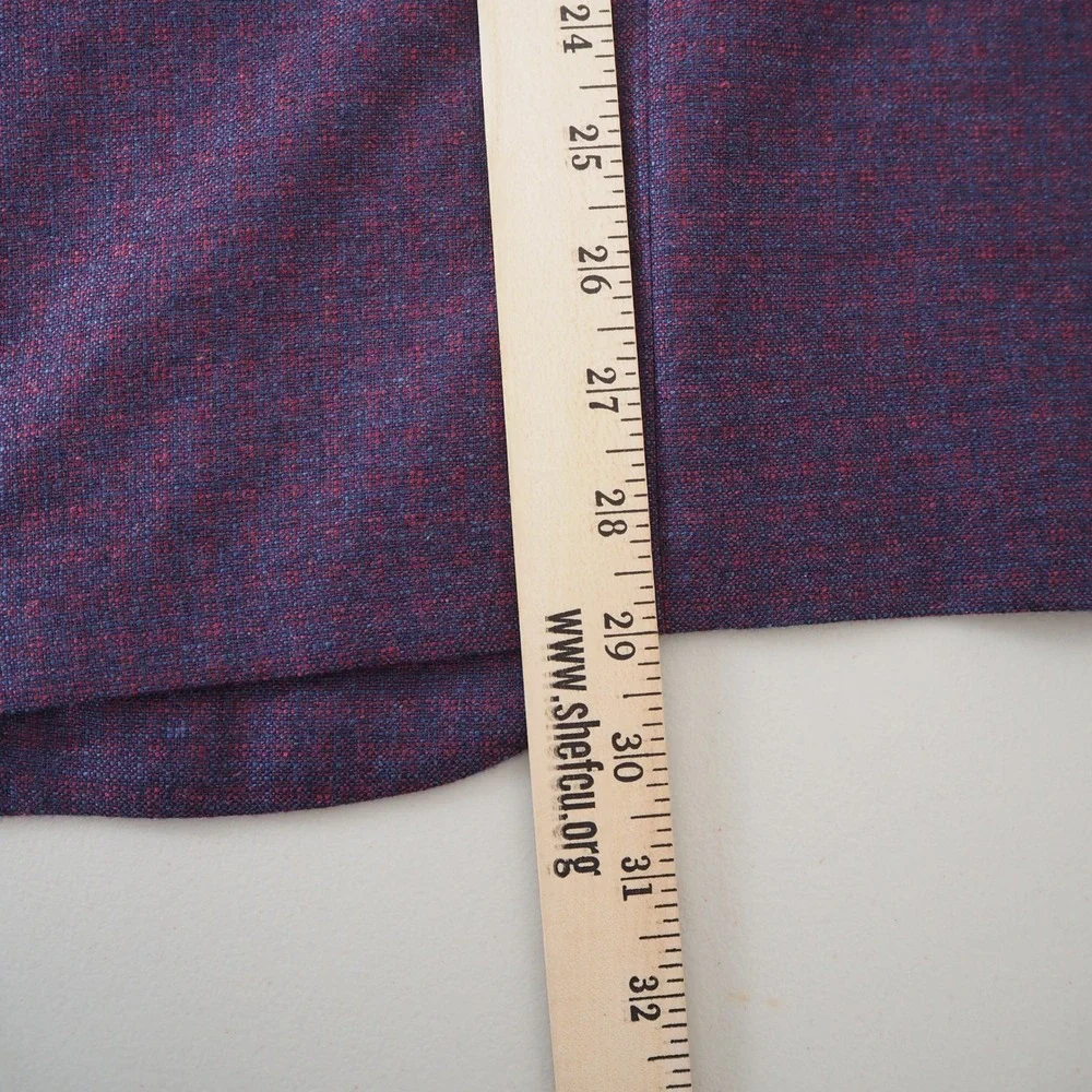 Canali Kei Sport Coat 40R Purple Silk Cashmere Blend Two Button Blazer Italy - Picture 10 of 15